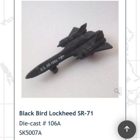 Die-Cast 106-A US Air Force Black Bird Lockheer SR-71 Pencil Sharpener - Picture 9 of 9